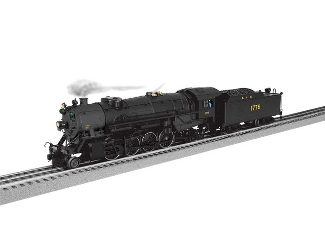 USRA 2-8-2 Heavy Mikado - 3-Rail w/Legacy Sound, Control & Smoke -- Louisville & Nashville #1776 (black, graphite, yellow)