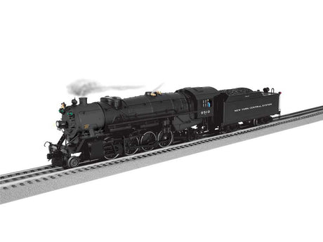 USRA 2-8-2 Heavy Mikado - 3-Rail w/Legacy Sound, Control & Smoke -- New York Central #9510 (black, graphite)