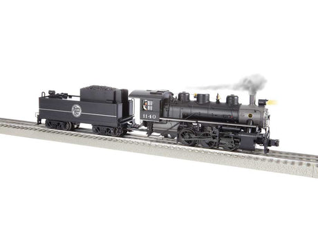 USRA 0-6-0 - 3-Rail w/Legacy Sound, Control & Smoke -- Atlantic Coast Line #1140 (black, white)