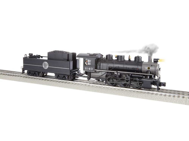 USRA 0-6-0 - 3-Rail w/Legacy Sound, Control & Smoke -- Atlantic Coast Line #1140 (black, white)