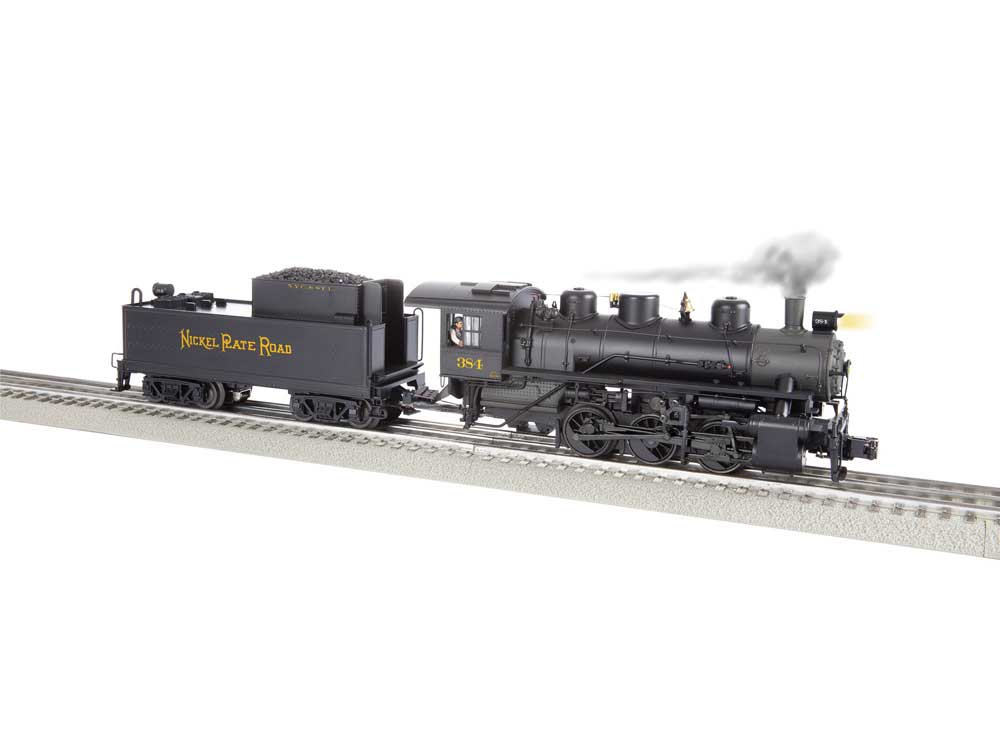 USRA 0-6-0 - 3-Rail w/Legacy Sound, Control & Smoke -- Nickel Plate Road #384 (black, graphite, yellow)