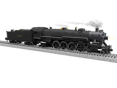 USRA 4-8-2 Light Mountain - 3-Rail w/Legacy Sound, Control & Smoke -- Alaska Railroad #801 (black, graphite, yellow)