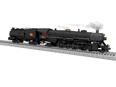 USRA 4-8-2 Light Mountain w/Vanderbilt - 3-Rail Legacy Sound, Control & Smok -- Nashville, Chattanooga & St. Louis #561 (black, graphite, yellow, red)