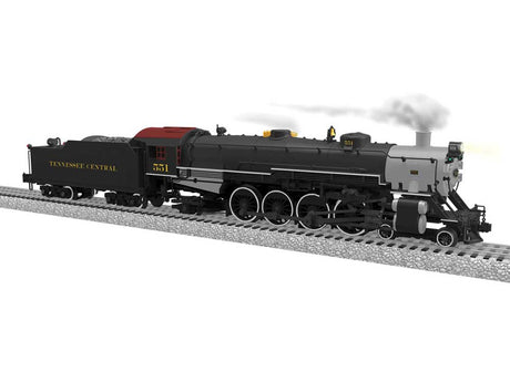 USRA 4-8-2 Mountain - 3-Rail w/Legacy Sound, Control & Smoke -- Tennessee Central #551 (black, graphite, Tuscan, yellow)