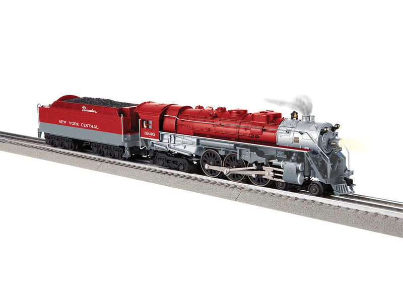 Class J3a 4-6-4 Hudson - 3-Rail w/LionChief Plus 2.0 Sound, Control & Smoke -- New York Central #1946 (Fantasy Pacemaker Scheme, red, gray, silver)