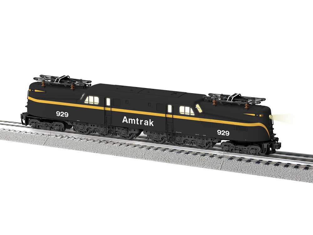 GG1 Electric - 3-Rail w/Legacy Sound & Control - Vision -- Amtrak #929 (black, yellow)