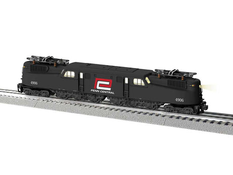 GG1 Electric - 3-Rail w/Legacy Sound & Control - Vision -- Penn Central #4906 (black, white, Large Red P Logo)