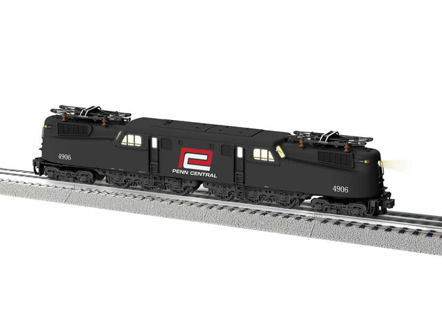 GG1 Electric - 3-Rail w/Legacy Sound & Control - Vision -- Penn Central #4906 (black, white, Large Red P Logo)