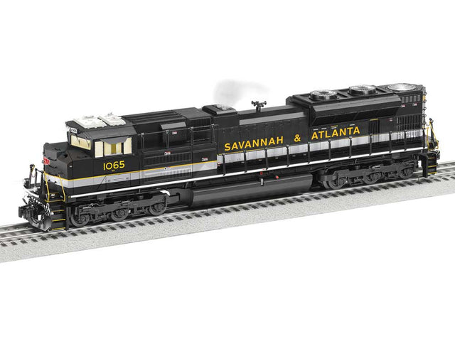 EMD SD70ACe - 3-Rail w/Legacy Sound, Control & Smoke -- Norfolk Southern #1065 (Savannah & Atlanta Heritage, black, white, gold)