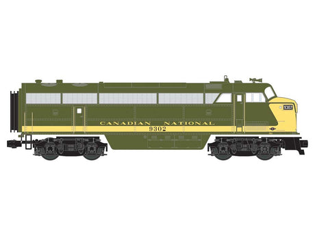Fairbanks-Morse C-Liner CFA-16-4 w/Legacy Sound, Control & Smoke -- Canadian National #9302 (green, yellow)