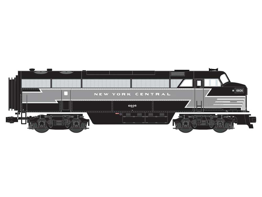 Fairbanks-Morse C-Liner CFA-16-4 w/Legacy Sound, Control & Smoke -- New York Central #6606 (Lightning Stripe, black, gray)
