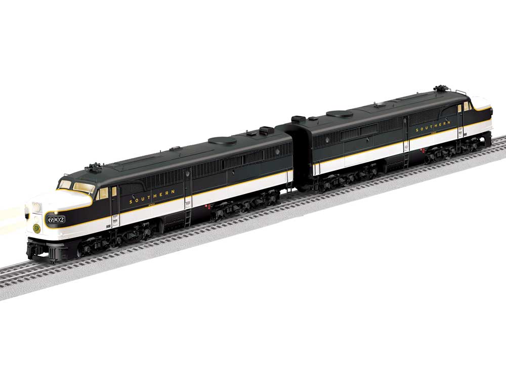 Alco PA A-A Powered/Unpowered Set w/Legacy Sound, Control & Smoke -- Southern Railway #6902, 6903 (black, white)