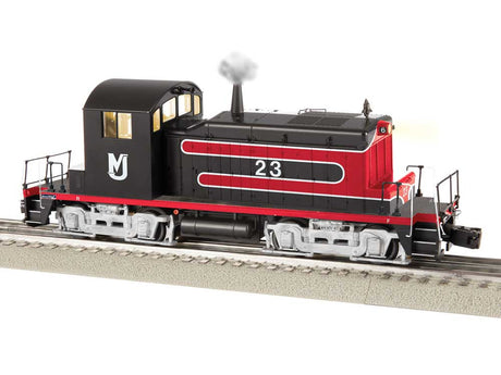 EMD SW1 - 3-Rail w/Legacy Sound, Control & Smoke -- Manufacturers Junction #23 (black, red)
