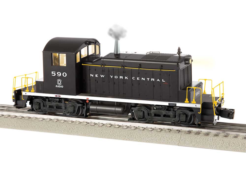 EMD SW1 - 3-Rail w/Legacy Sound, Control & Smoke -- New York Central #590 (black, white)