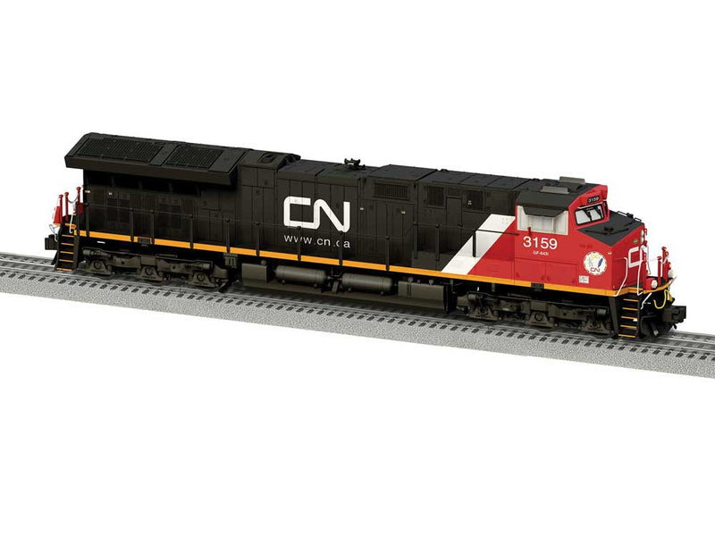 GE ET44AC - 3-Rail - Legacy(R) Sound and Control -- Canadian National #3159 (black, red, whte, Website Noodle Logo)