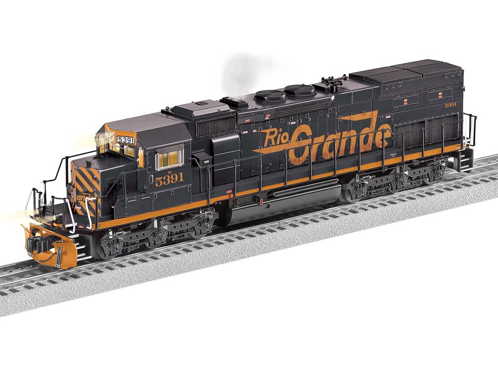 EMD SD40T-2 - 3-Rail - Legacy Sound, Smoke & Control -- Wheeling & Lake Erie #5391 (DRGW Commemorative, black, Aspen Gold)