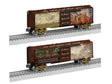 Steel Boxcar - 3-Rail - Ready to Run -- Battle of Bunker Hill 250th Anniversary (brown car)-1