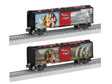 Steel Boxcar - 3-Rail - Ready to Run -- Wings of Angels - High Altitude Hotties (black car)-1