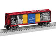 Steel Boxcar - 3-Rail - Ready to Run -- Mr. Rogers Behind the Scenes (red car)-1