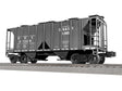 Class AC-2 2-Bay Covered Hopper - 3-Rail - Ready to Run -- Atlantic Coast Line #87259 (black, white)