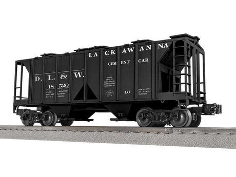 Class AC-2 2-Bay Covered Hopper - 3-Rail - Ready to Run -- Delaware, Lackawanna & Western #18520 (black, white)