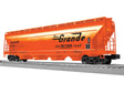 ACF 4-Bay Covered Hopper - 3-Rail - Ready to Run -- Denver & Rio Grande Western #15590 (orange, black, Flying Grande)