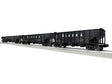 3-Bay Hopper Peaked Ends 3-Pack - Scale 3-Rail - Ready to Run -- Alaska Railroad #14769, 14806, 14791 (black)