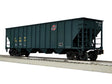 100-Ton 4-Bay Hopper 3-Pack - 3-Rail - Ready to Run -- Chicago & North Western Set A (green, yellow, small logo)