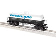 ACF 40' Frameless Tank Car - 3-Rail - Ready to Run -- Engelhard GATX #65355 (white, black, blue)