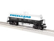 ACF 40' Frameless Tank Car - 3-Rail - Ready to Run -- Engelhard GATX #65384 (white, black, blue)