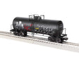 ACF 40' Frameless Tank Car - 3-Rail - Ready to Run -- LLTX #542381 (Weathered, black, graffiti)
