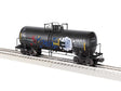 ACF 40' Frameless Tank Car - 3-Rail - Ready to Run -- LLTX #542396 (Weathered, black, graffiti)