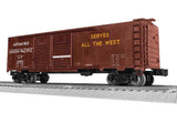 40' Double-Door Boxcar - 3-Rail - Ready to Run -- Union Pacific #474000 (Boxcar Red, Automobile Service, Be Specific Slogan)-2