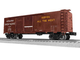 40' Double-Door Boxcar - 3-Rail - Ready to Run -- Union Pacific #474372 (Boxcar Red, Automobile Service, Be Specific Slogan)-2