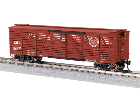 40' Stock Car w/Cow Sounds - Ready to Run -- Missouri Pacific I-GN #128091 (Boxcar Red)