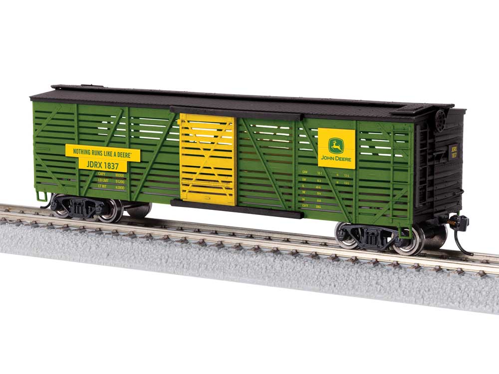 40' Stock Car - Ready to Run -- John Deere JDRX #1837 (green, black, yellow)