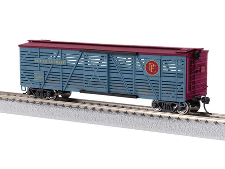 40' Stock Car w/Reindeer Sounds - Ready to Run -- The Polar Express #122520 (blue, red)
