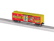 40' Steel Flat-End Boxcar - Ready to Run -- Wonder Woman (DC Comics 90th Anniversary, red, yellow)
