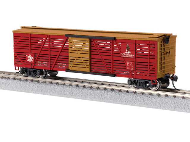 40' Stock Car w/Reindeer Sounds - Ready to Run -- Anheuser Busch Clydesdales (red, beige)