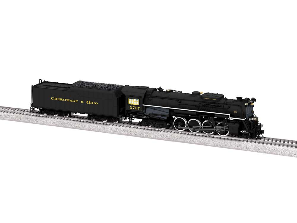 2-8-4 Kanawha - Standard DC -- Chesapeake & Ohio #2727 (black, graphite, yellow)