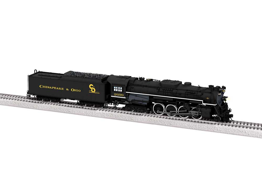 2-8-4 Kanawha - Standard DC -- Chesapeake & Ohio #2699 (Ex-PM, black, graphite, yellow, Progress Logo)