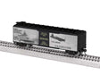 40' Steel Flat-End Boxcar - Ready to Run -- WWII Okinawa 80th Anniversary (black, white, gray)-1