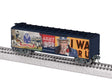 40' Steel Flat-End Boxcar - Ready to Run -- US Army 250th Anniversary (black, white, gray)-1