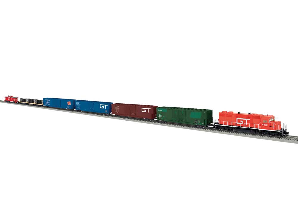 Detroit Assembly Line Train-Only Set - 3-Rail - Legacy Sound and Control -- Grand Trunk Western EMD SD38, 6 Cars