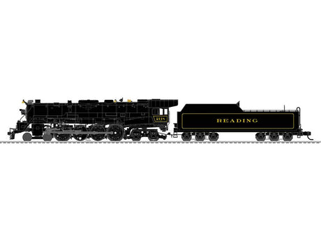 Reading King Coal Train-Only Set - 3-Rail - Legacy Sound, Smoke and Control -- T-1 4-8-4 #2128, 7 Mixed Hoppers, Caboose (Mixed Schemes)-1