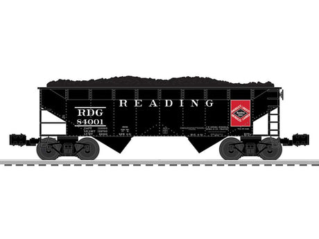 Reading King Coal Train-Only Set - 3-Rail - Legacy Sound, Smoke and Control -- T-1 4-8-4 #2128, 7 Mixed Hoppers, Caboose (Mixed Schemes)-4