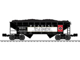 Reading King Coal Train-Only Set - 3-Rail - Legacy Sound, Smoke and Control -- T-1 4-8-4 #2128, 7 Mixed Hoppers, Caboose (Mixed Schemes)-6