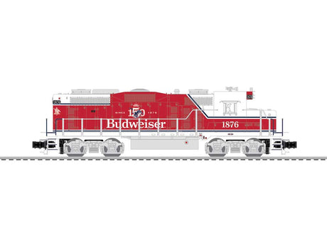 Budweiser 150 Big Can Train-Only Set - 3-Rail - Legacy Sound and Control -- GP20 Diesel, 4 Heavy-Duty Flatcars w/Can Load, Caboose-2
