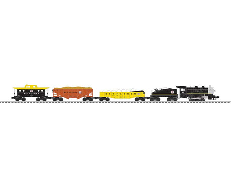 Steel Mill Runner Set - 3-Rail - LionChief+ 2 Bluetooth 5 Sound & Control -- Bethlehem 0-4-0, 3 Cars, FasTrack Oval, Wireless Controller-2