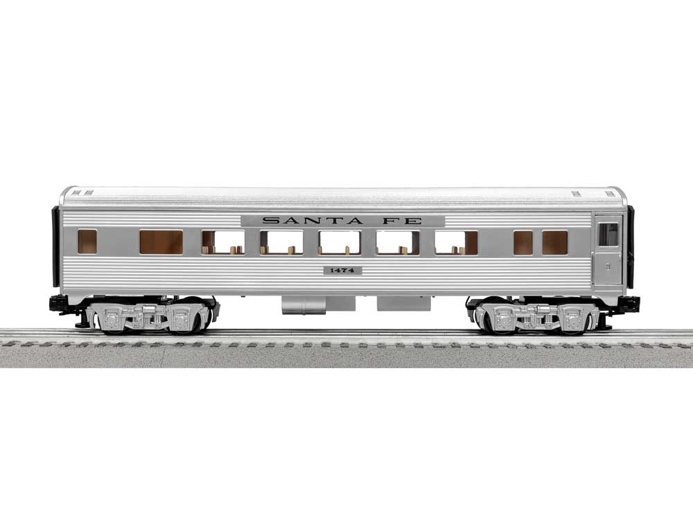 Super Chief Set - 3-Rail - LionChief+ 2 Bluetooth 5 Sound & Control -- Santa Fe F7A, 2 Cars, FasTrack Oval, Wireless Controller-3